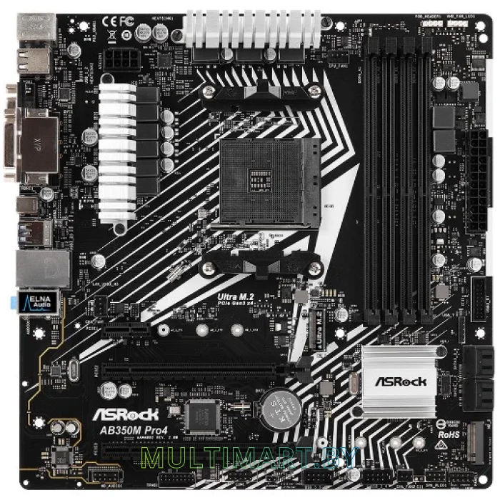 Материнская плата ASRock AB350M Pro4 R2.0